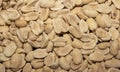 The peanuts are raw and peeled.Peanuts are split.Nuts are peanuts background Royalty Free Stock Photo