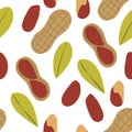 Peanuts seamless pattern, vector background