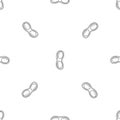 Peanuts shell pattern seamless vector