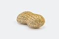 Peanuts on a white background