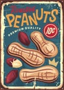 Peanuts vintage metal advertising sign