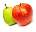Pear and apple Royalty Free Stock Photo