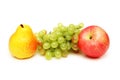 Pear, apple and grapes