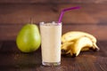 Pear banana smoothie