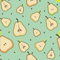 Pear beautiful seamless background