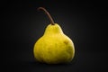 Pear on a black background Royalty Free Stock Photo