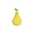 Pear clipart. pear colorful flat icon