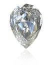 Pear cut diamond Royalty Free Stock Photo