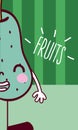 Pear cute cartoon