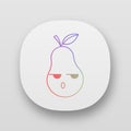 Pear cute kawaii app character