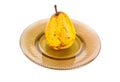 Pear on a dish Royalty Free Stock Photo