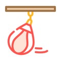 pear for exercising color icon vector illustration