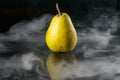 Pear in fragrant smoke