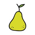 pear fresh fruit drawing icon