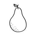 Pear fresh fruit drawing icon