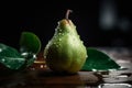 Pear fresh water drops. Generate Ai