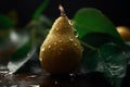 Pear fresh water wet. Generate Ai