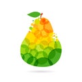 Pear fruit logo Royalty Free Stock Photo