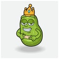 Pear Fruit Mascot Character Cartoon With Love struck expression Royalty Free Stock Photo