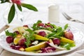 Pear with Grape and Blue cheese salad Royalty Free Stock Photo