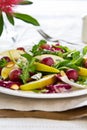 Pear with Grape and Blue cheese salad Royalty Free Stock Photo