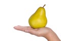 Pear in hand