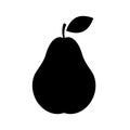 Pear Icon isolated on white background.
