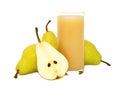 Pear juice (isolated) Royalty Free Stock Photo