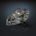 Pear shaped diamond Royalty Free Stock Photo