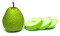 Pear and slices of the apple Royalty Free Stock Photo