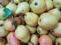 Pear texture: lots of pears collected in a bowl