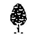 pear tree glyph icon vector illustration Royalty Free Stock Photo