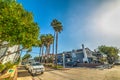 Pearl avenue in Balboa Island, Newport Beach Royalty Free Stock Photo