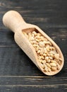 Pearl barley in scoop Royalty Free Stock Photo