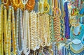 Pearl beads in Bogyoke Aung San Market, Yangon, Myanmar Royalty Free Stock Photo