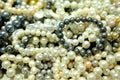 Pearl Beads from Jade Market in Hong Kong Royalty Free Stock Photo