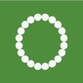 Pearl bracelet isolated Royalty Free Stock Photo