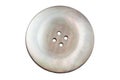 Pearl button isolated on white background Royalty Free Stock Photo