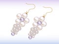 Pearl eardrops Royalty Free Stock Photo