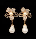 Pearl earrings Royalty Free Stock Photo