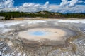 Pearl Geyser at The Norris Geyser Basin at Yellowstone National Park Wyoming USA Royalty Free Stock Photo