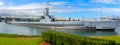 Pearl Harbor, HI, USA - January 29, 2010 : U.S.S. Bowfin submarine on display Royalty Free Stock Photo