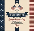 Pearl Harbor remembrance day Royalty Free Stock Photo