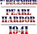 Pearl Harbor. Remembrance day Royalty Free Stock Photo