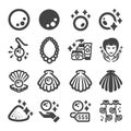 Pearl icon set