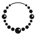 Pearl jeweler icon, simple style