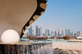 The pearl landmark on the Doha corniche