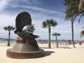 Pearl monument on the malecon La Paz Mexico Royalty Free Stock Photo