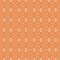 Pearl mosaic peach orange floral pattern