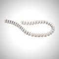 Pearl necklace vector